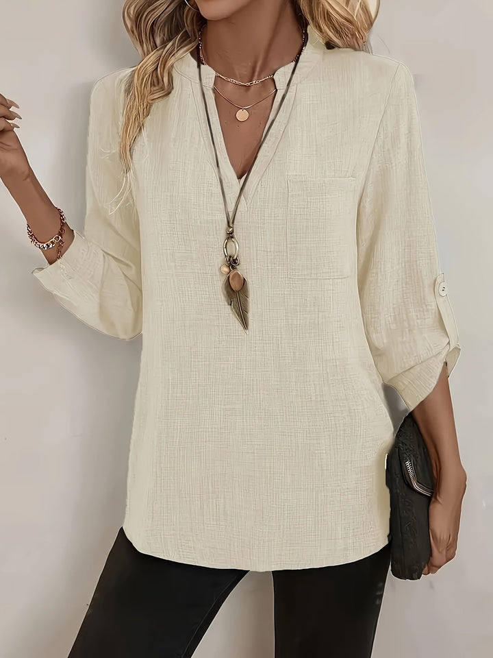 Anahí | Blusa cuello V holgada