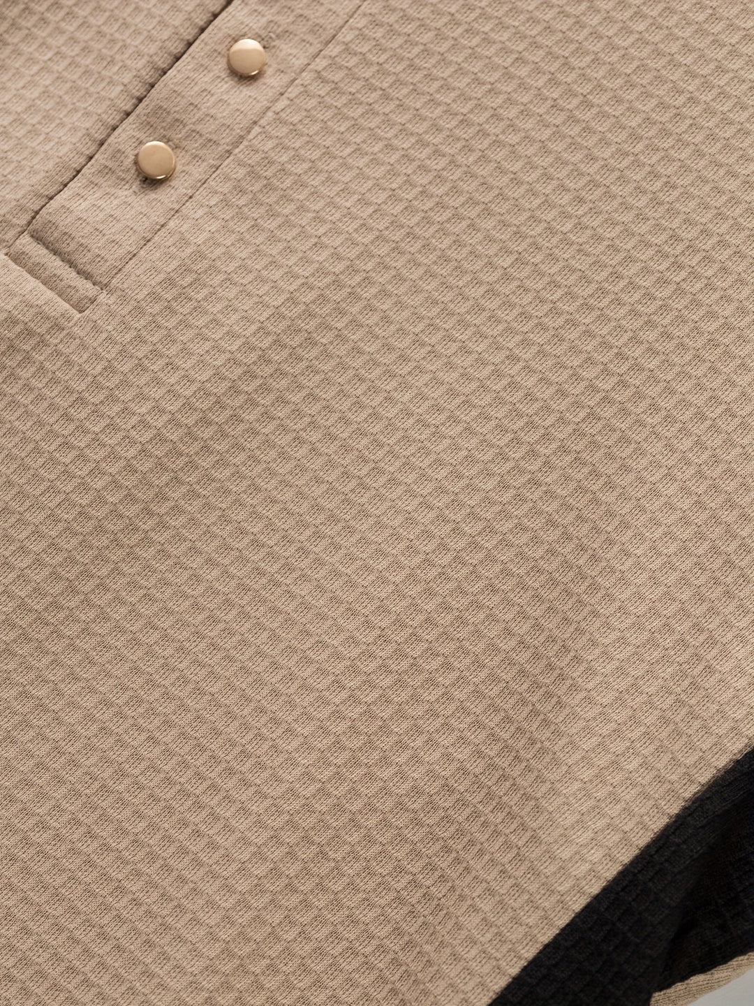 Gunther | Polera henley manga larga con textura