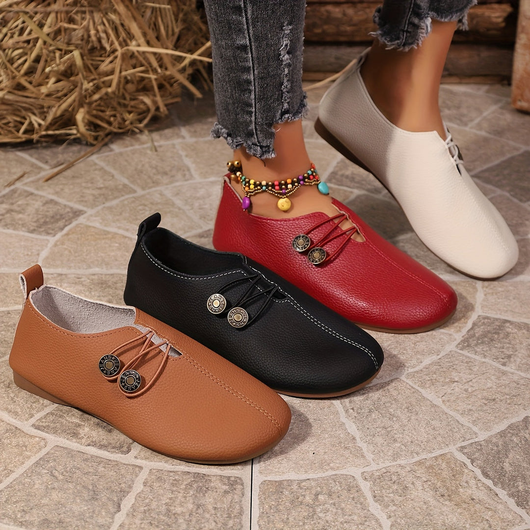 Cristal | Mocasines planos sin cordones
