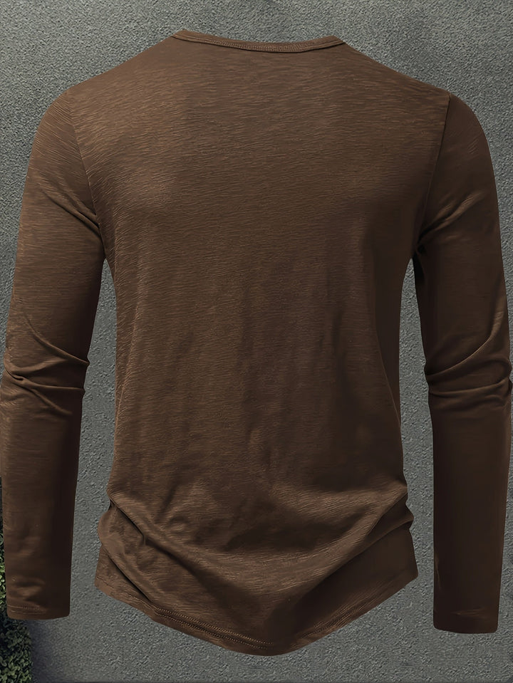 Gerardo | Polera henley de manga larga