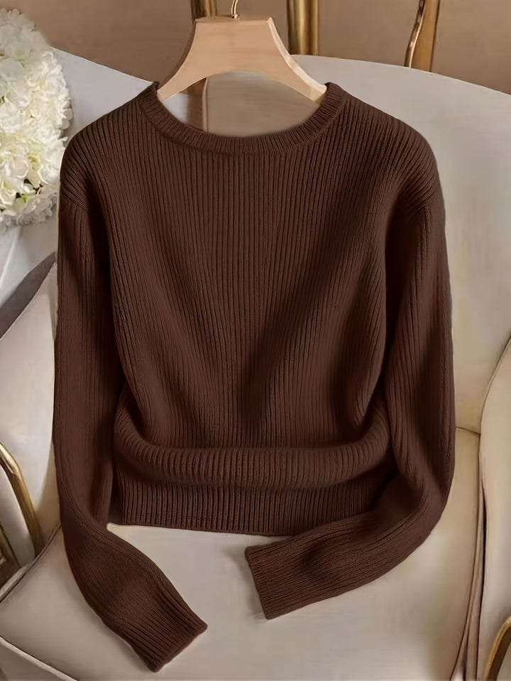 Kimberly | Sweater acanalado con botones en puños