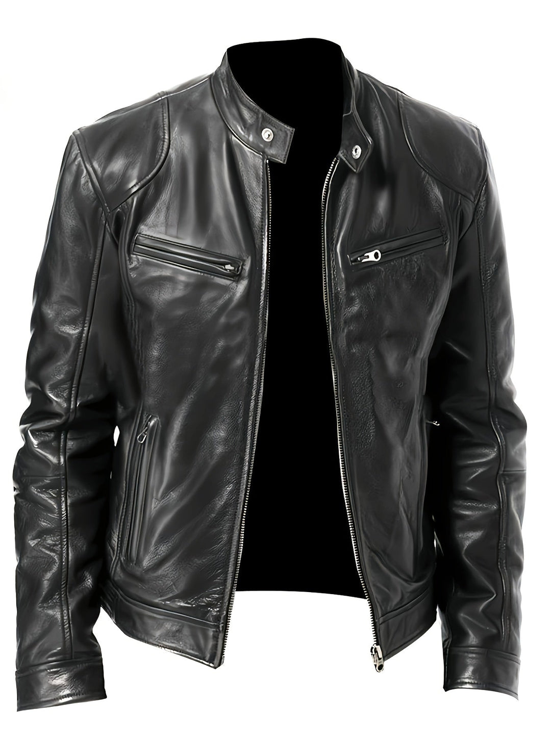 Héctor | Chaqueta moto cuello alto