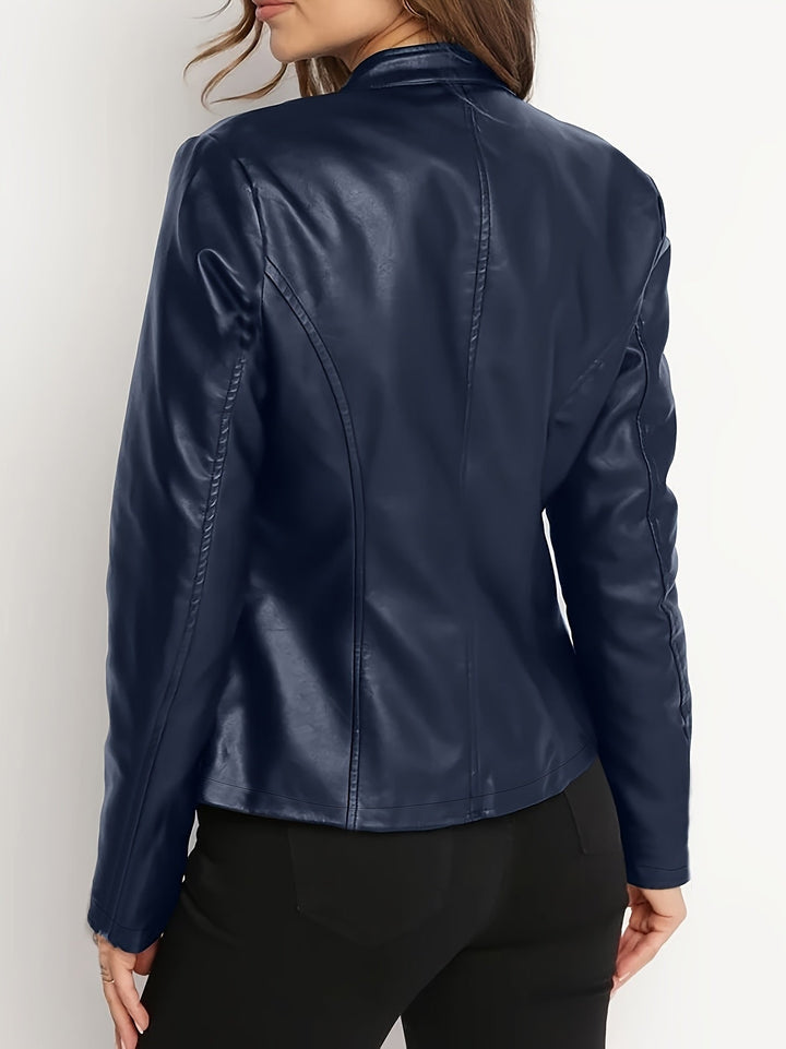 Pamela Andrea | Chaqueta biker con cierre frontal