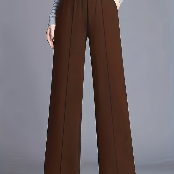 Saray | Pantalones de tiro alto y pierna ancha