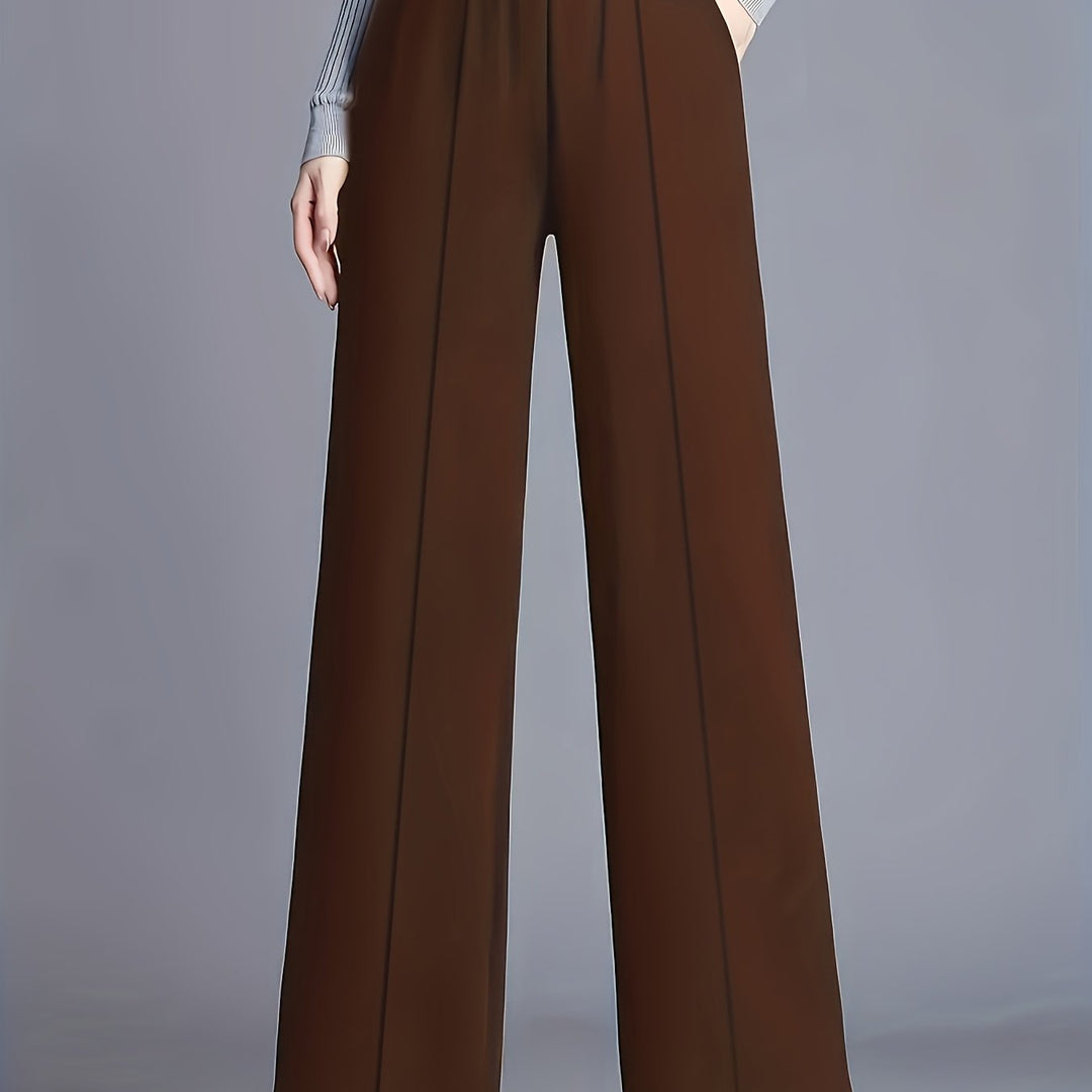 Elisa | Pantalón de tiro alto pierna ancha