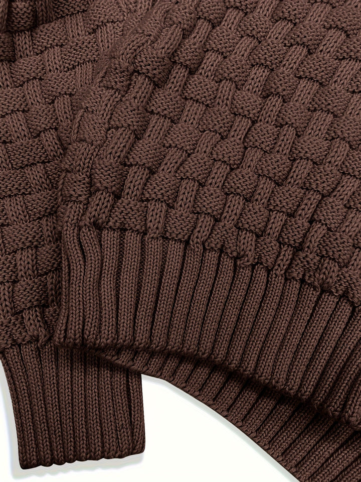 Tomás | Sweater de cuello chal texturado