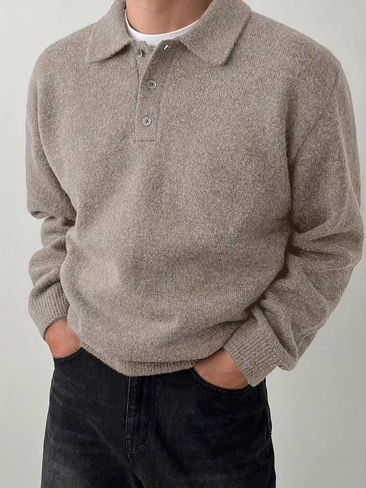 Silvio | Sweater con cuello de polo
