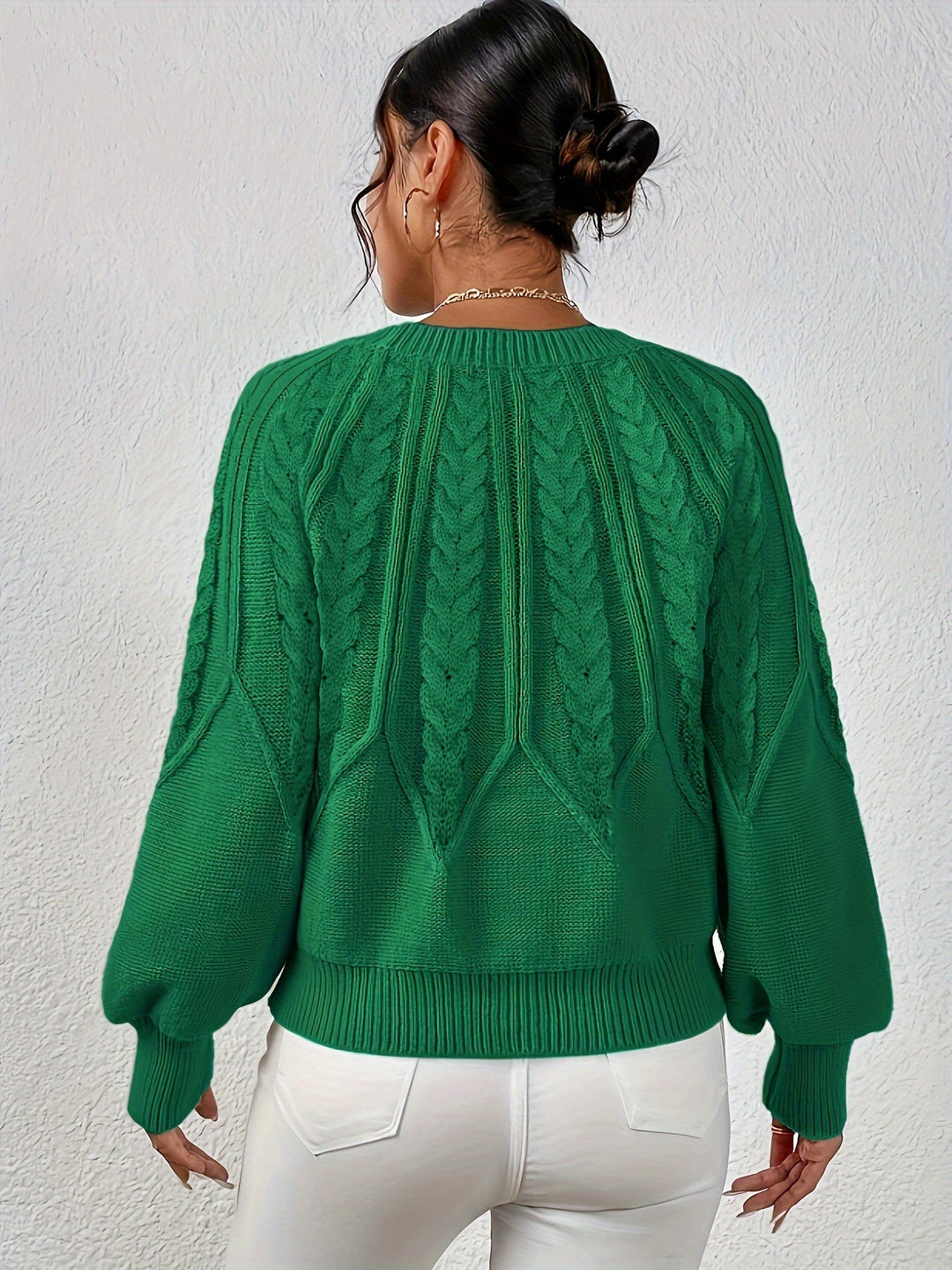 Sarita | Sweater de punto trenzado holgado