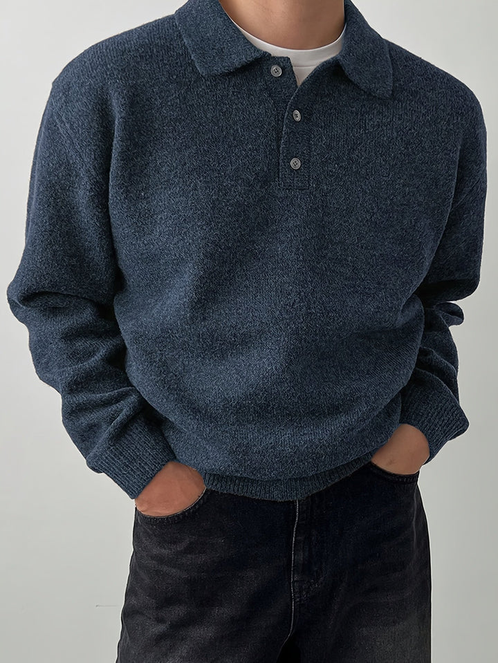 Silvio | Sweater con cuello de polo