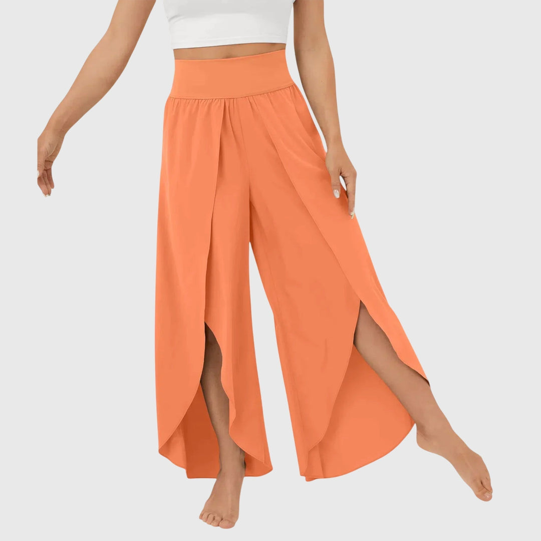 Elvira | Pantalón palazzo con abertura