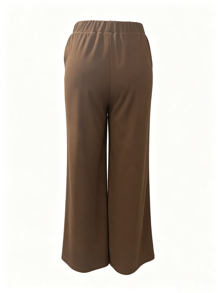 Saray | Pantalones de tiro alto y pierna ancha