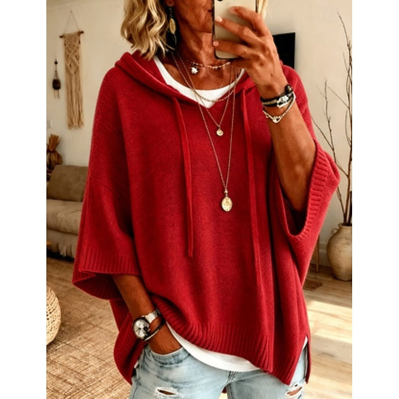Blanquita | Sweater con capucha holgado
