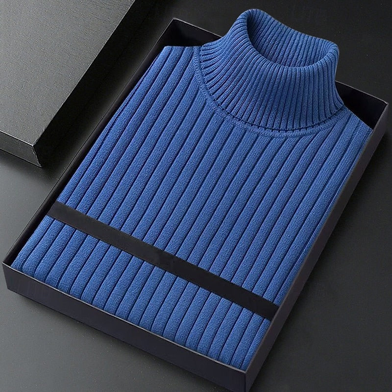 Erasmo | Sweater cuello alto acanalado