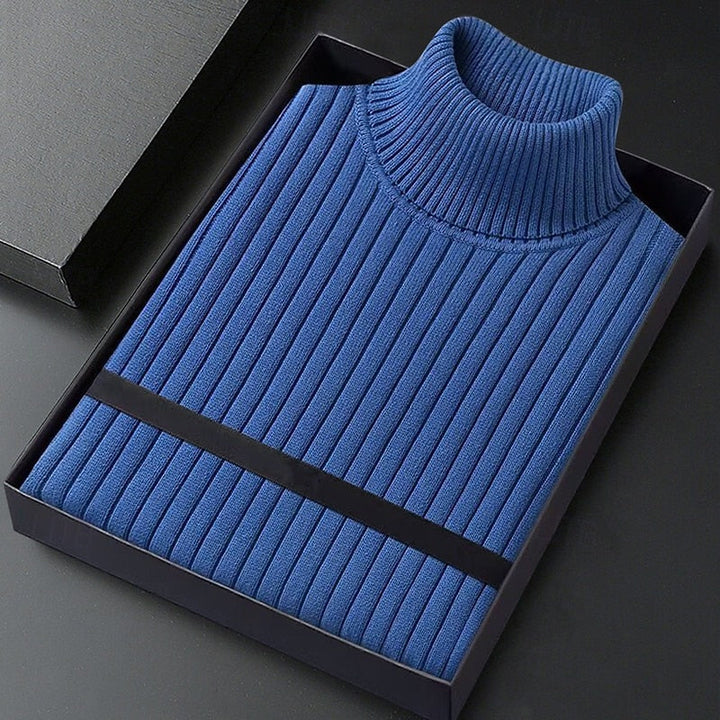Erasmo | Sweater cuello alto acanalado