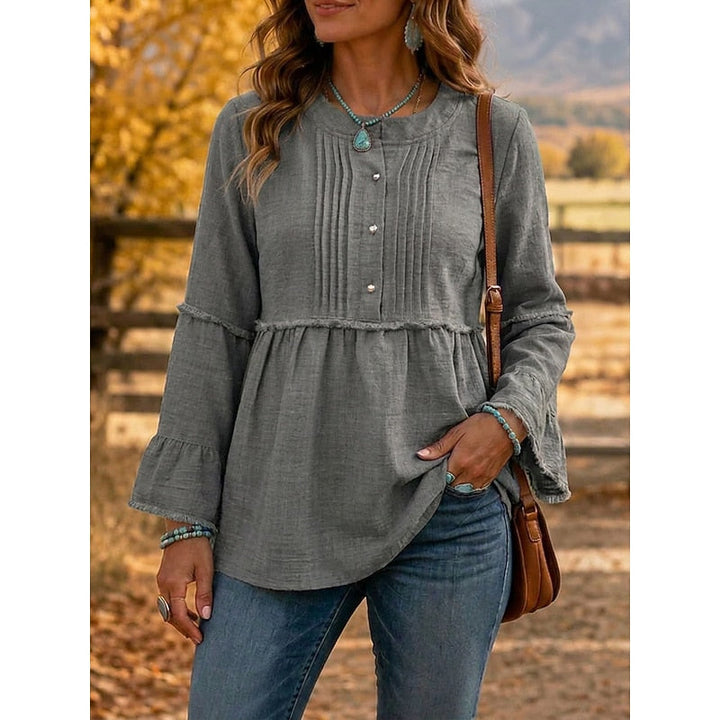 Guillermina | Blusa peplum con pinzas