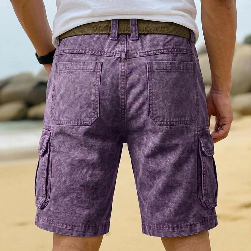 Agustín | Short cargo desgastado
