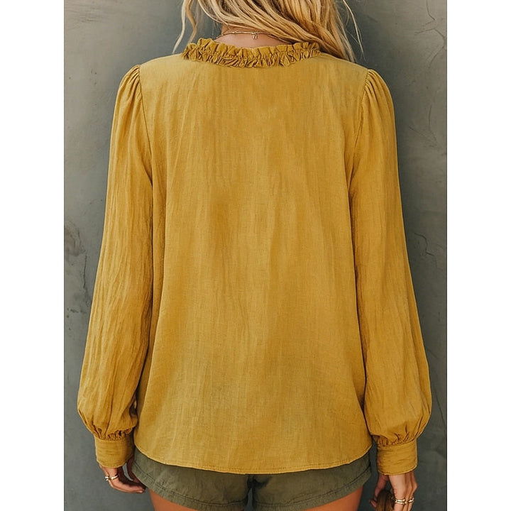 Nicol | Blusa cuello V con vuelos
