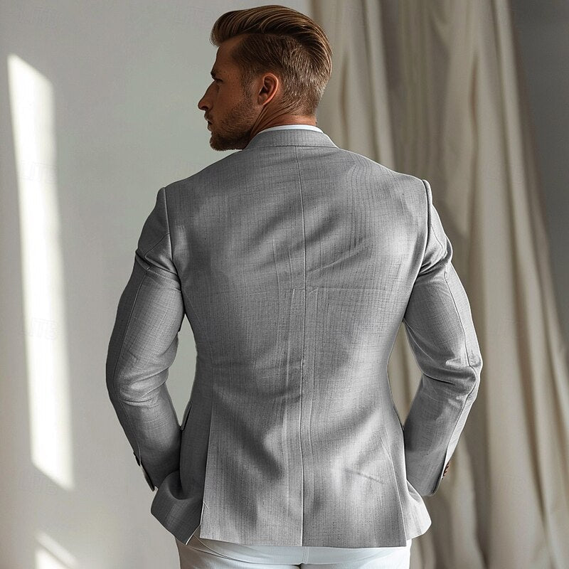 Benjamín Ignacio | Blazer cruzado simple de hombre