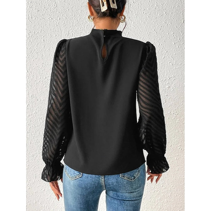 Corina | Blusa elegante de cuello alto