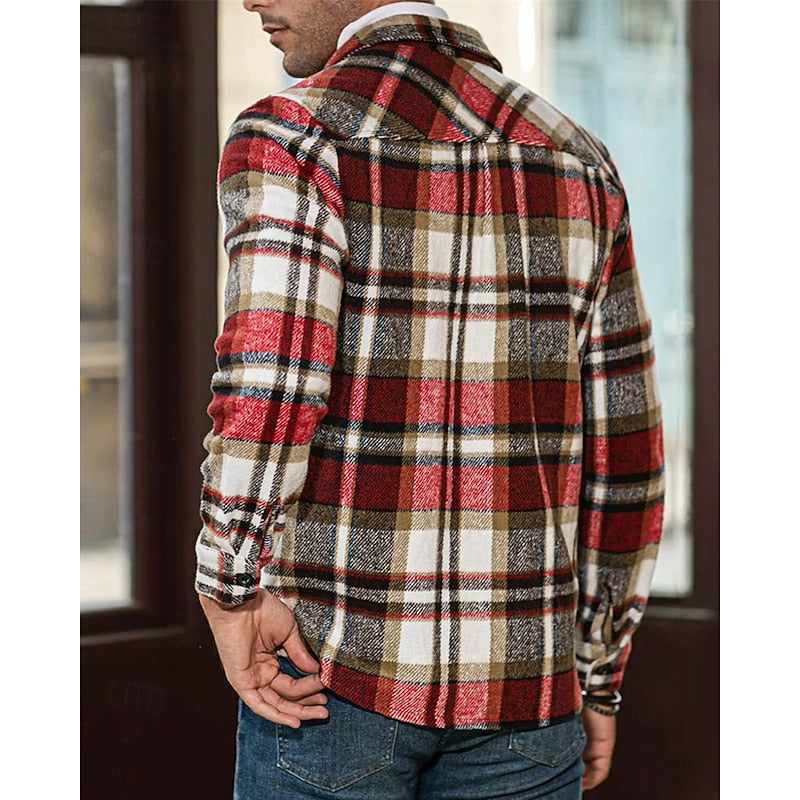 Leandro | Sobrecamisa a cuadros para hombre