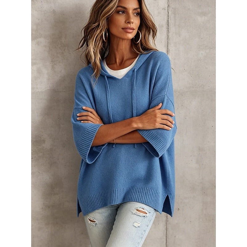 Blanquita | Sweater con capucha holgado