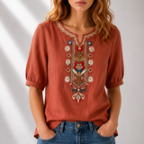 Sol | Blusa con bordado floral