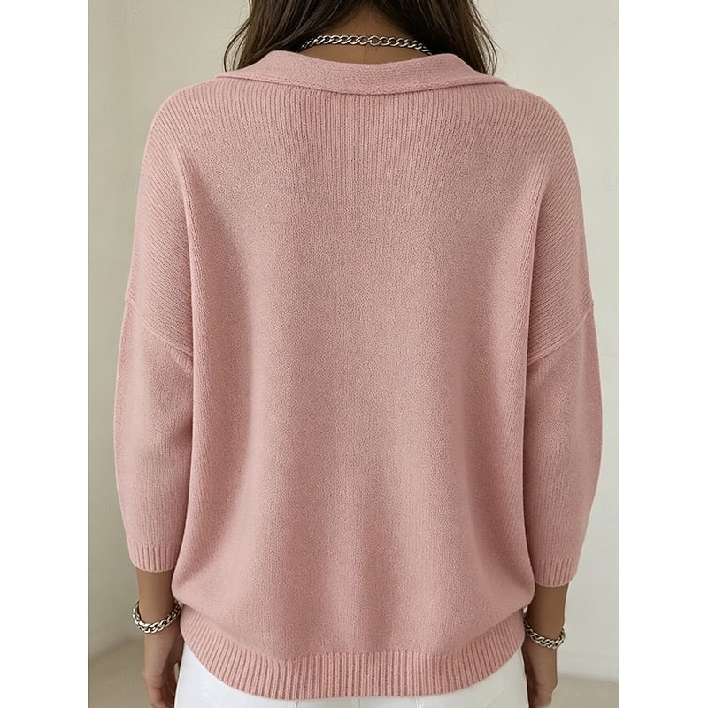 Lía | Sweater cuello drapeado