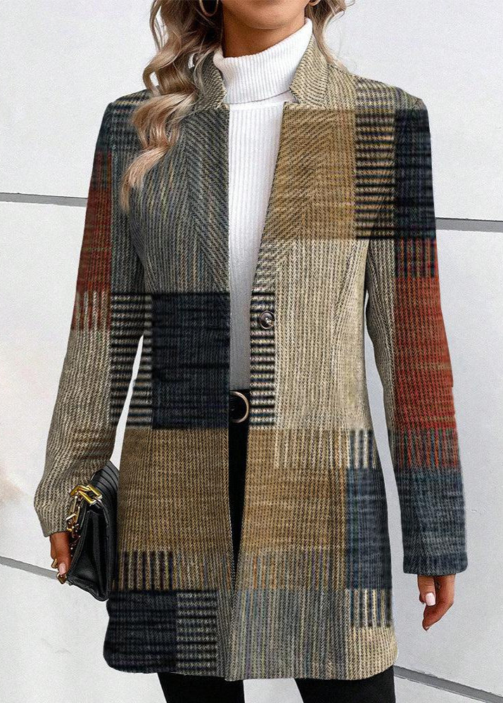 Lina | Blazer Elegante de Cuadros Modernos