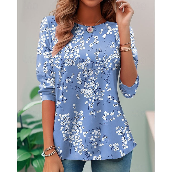 Candelaria | Blusa floral de manga larga