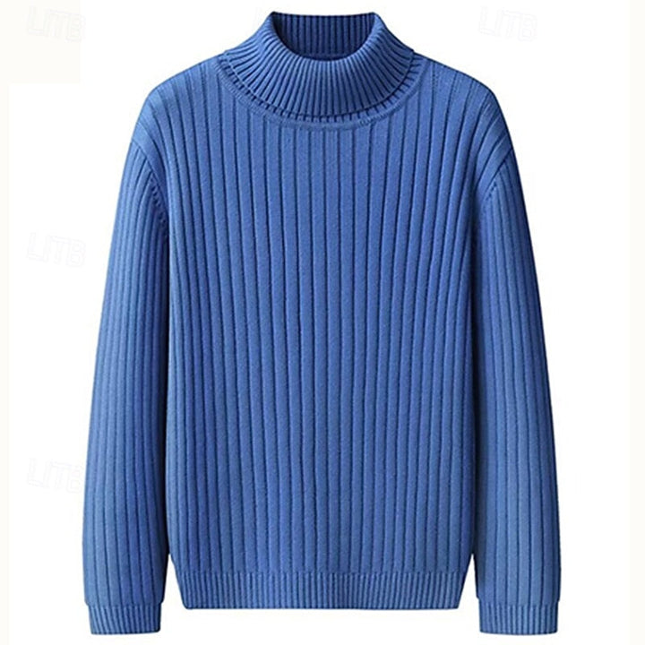 Erasmo | Sweater cuello alto acanalado