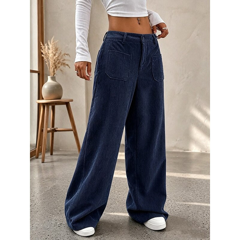 Lorenza | Pantalón de tiro alto y pierna ancha