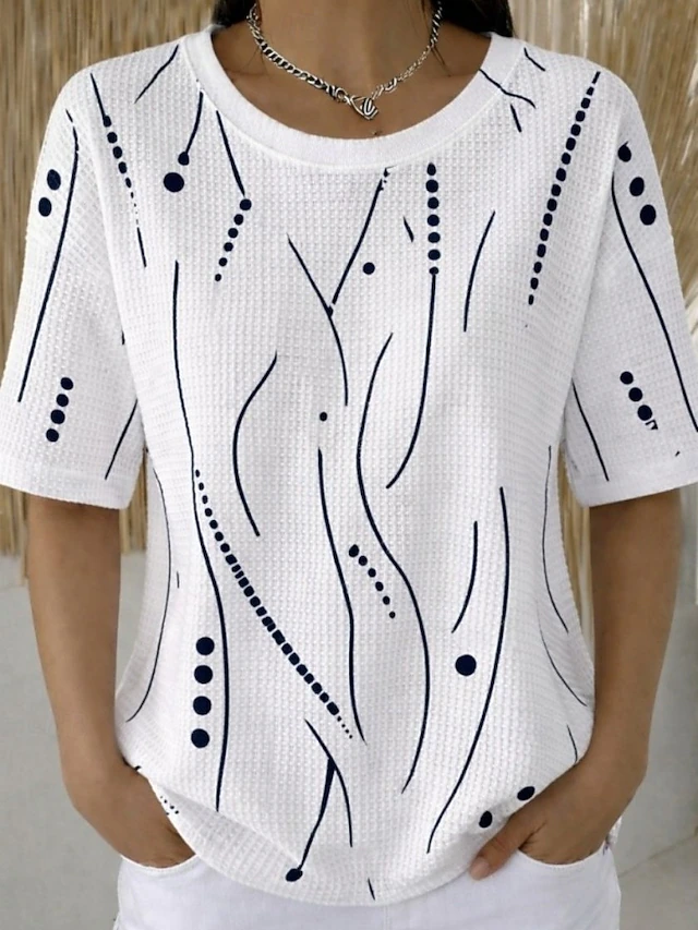 María Sol | Polera texturada de manga corta