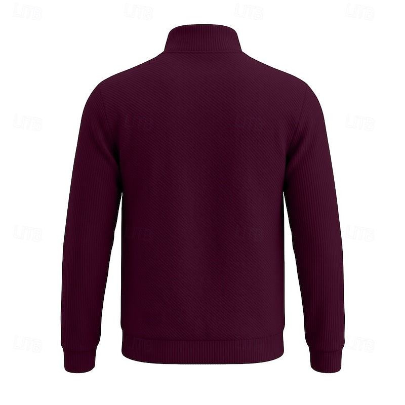 Vladimir | Sweater texturado con cierre al cuello