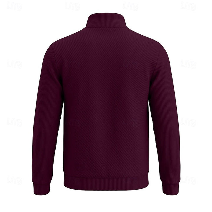 Vladimir | Sweater texturado con cierre al cuello