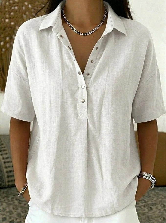Patricia Andrea | Blusa camisera manga corta