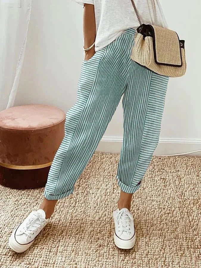 Catherine | Pantalón de rayas verticales