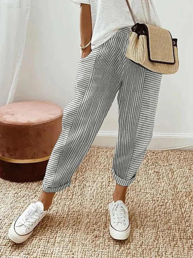 Catherine | Pantalón de rayas verticales