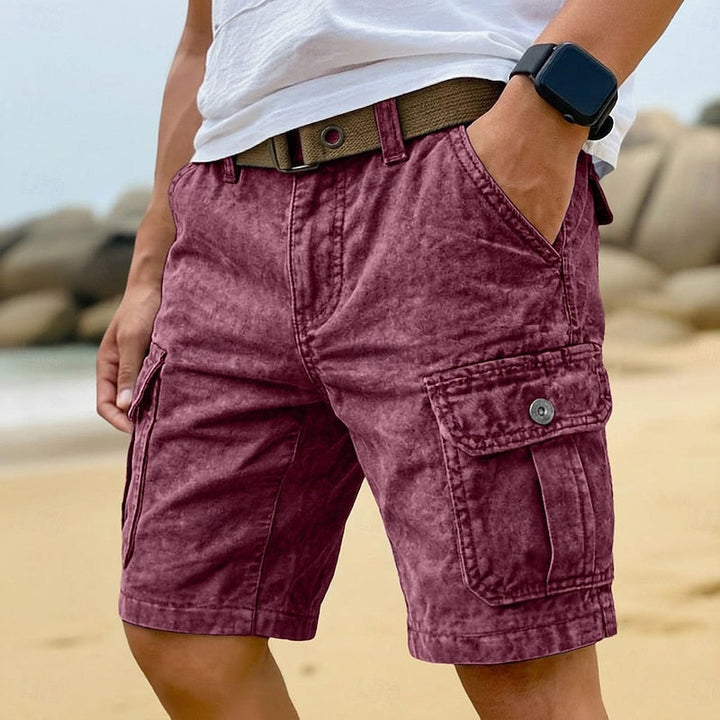 Agustín | Short cargo desgastado