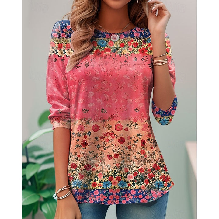 Candelaria | Blusa floral de manga larga