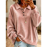 Olivia | Pullover holgado con cuello camisero