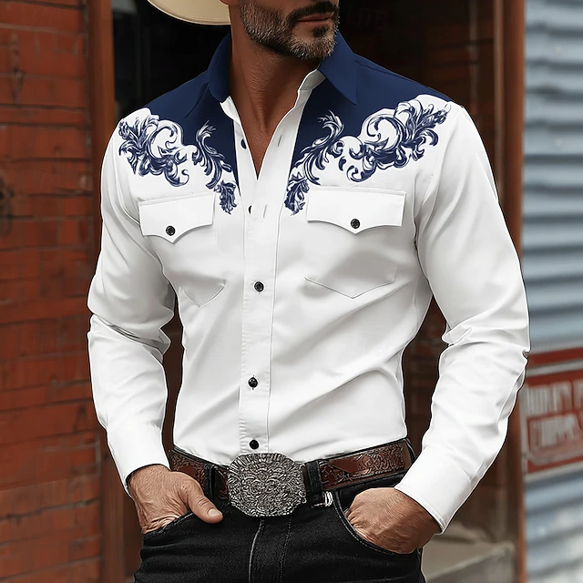 Marco | Camisa manga larga estilo western