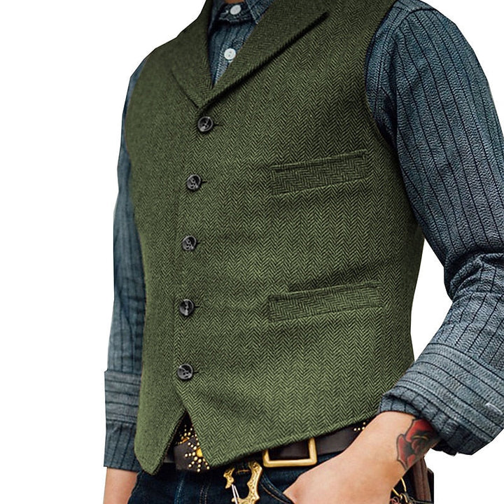 Víctor | Chaleco de vestir espiga para hombre