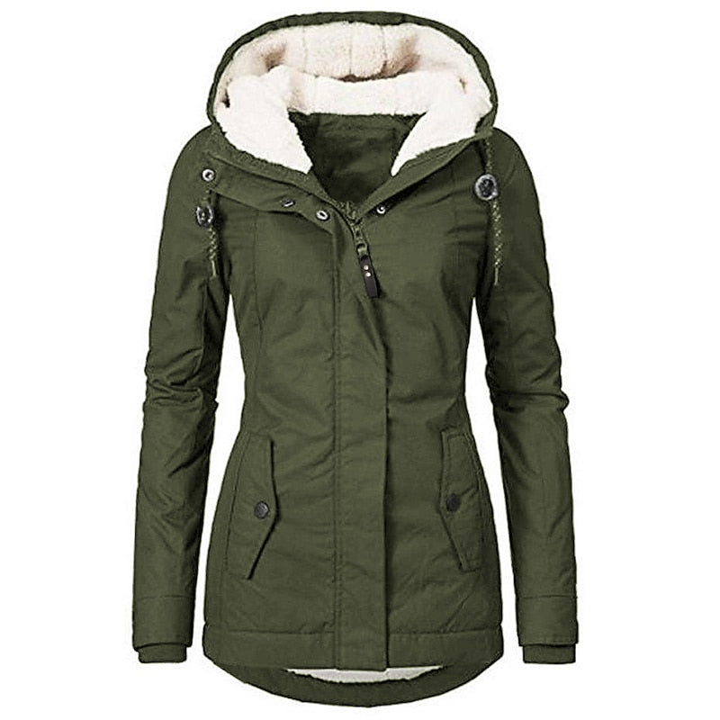 Jacinta | Parka con capucha forrada