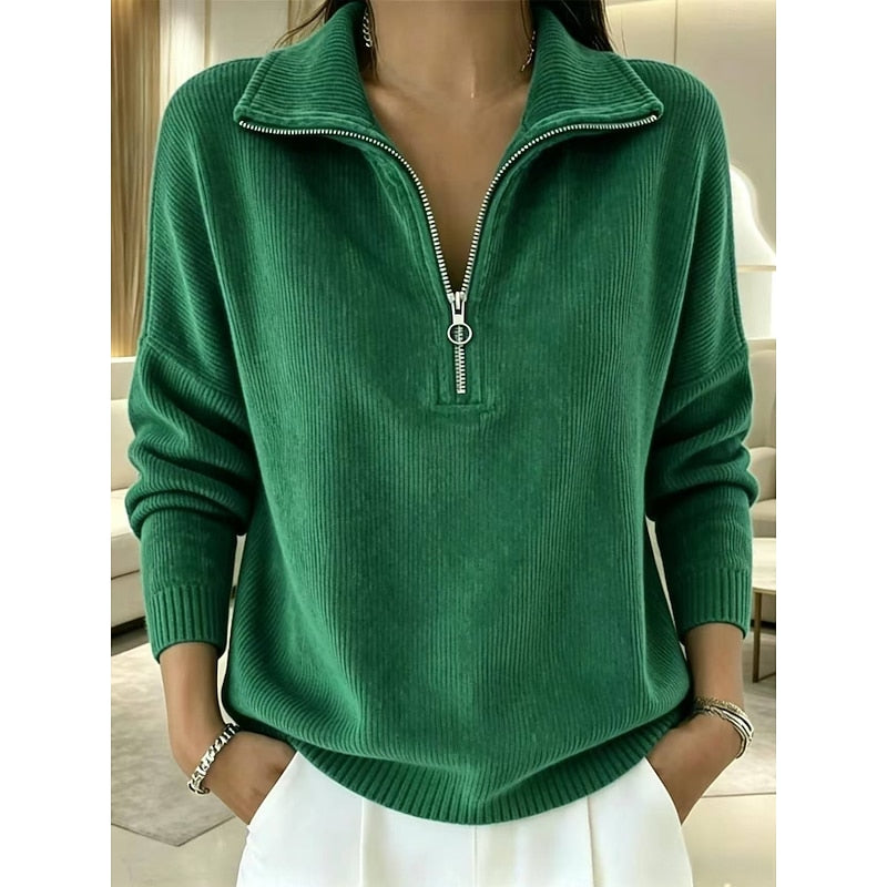 Jenifer | Sweater con cierre y cuello alto