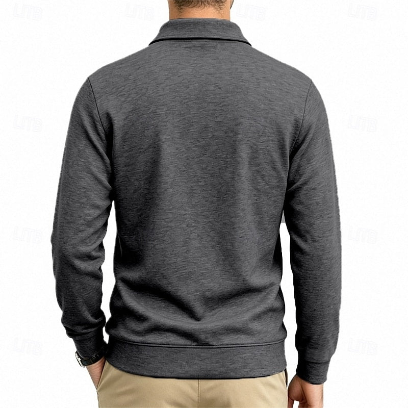 Lorenzo | Polera polo manga larga con bolsillos