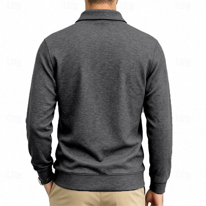 Lorenzo | Polera polo manga larga con bolsillos