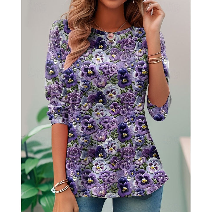 Candelaria | Blusa floral de manga larga