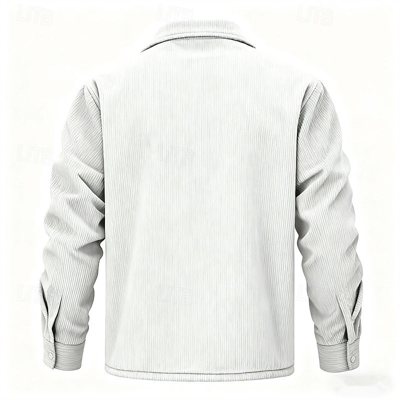 Joel | Chaqueta acanalada con forro polar