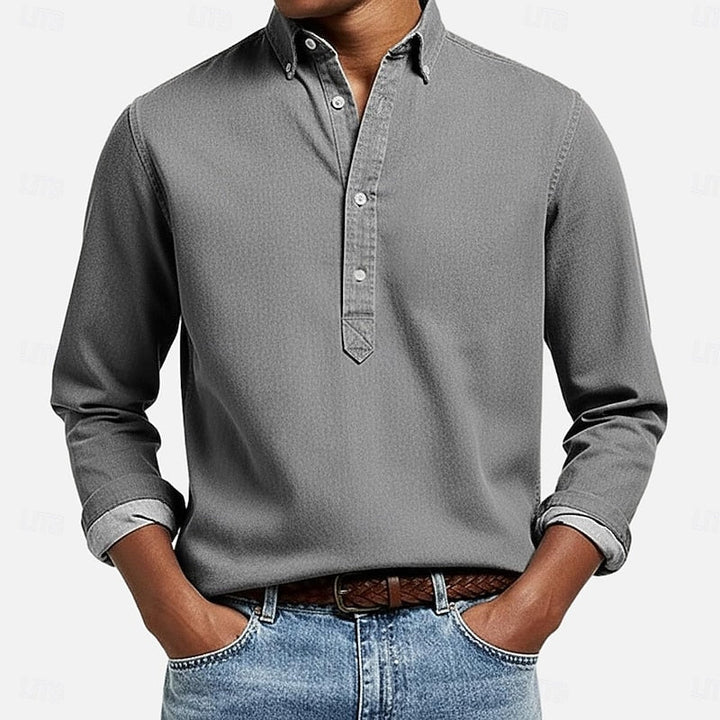 Ubaldo | Camisa casual con media botonadura