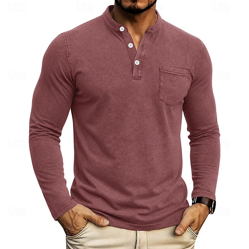 Filiberto | Polera henley manga larga